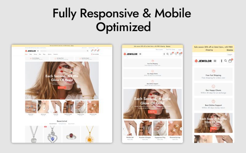 珠宝-珠宝店Elementor WooCommerce主题-LuLunet
