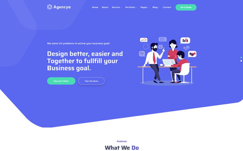 Agencya-数字营销和SEO代理WordPress主题-LuLunet