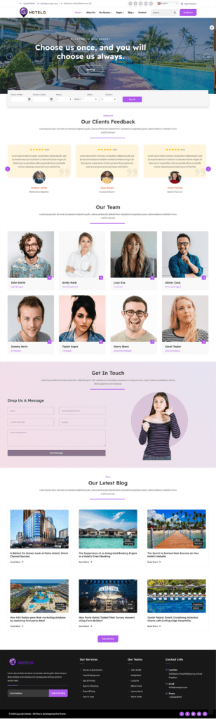 图片[1]-Hotelo-酒店，度假村，汽车旅馆预订响应式Elementor WordPress主题 - LuLunet-LuLunet