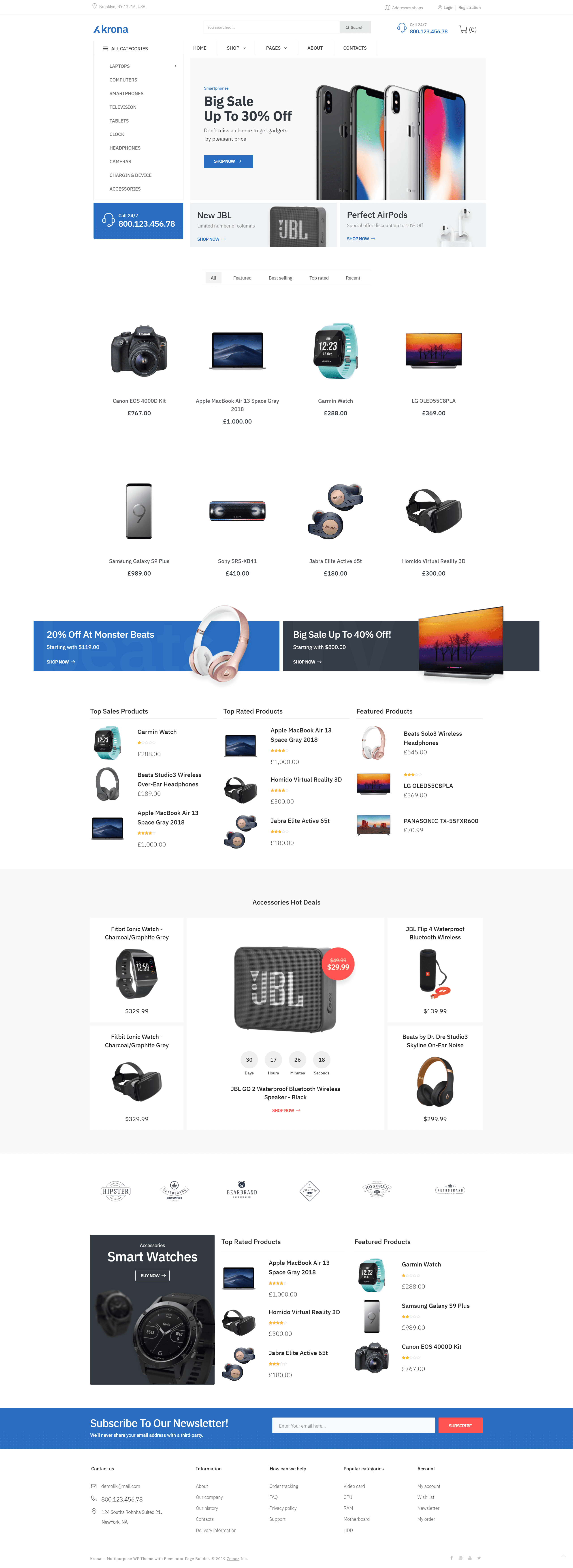 图片[1]-Krona-电子电子商务经典Elementor WooCommerce主题 - LuLunet-LuLunet