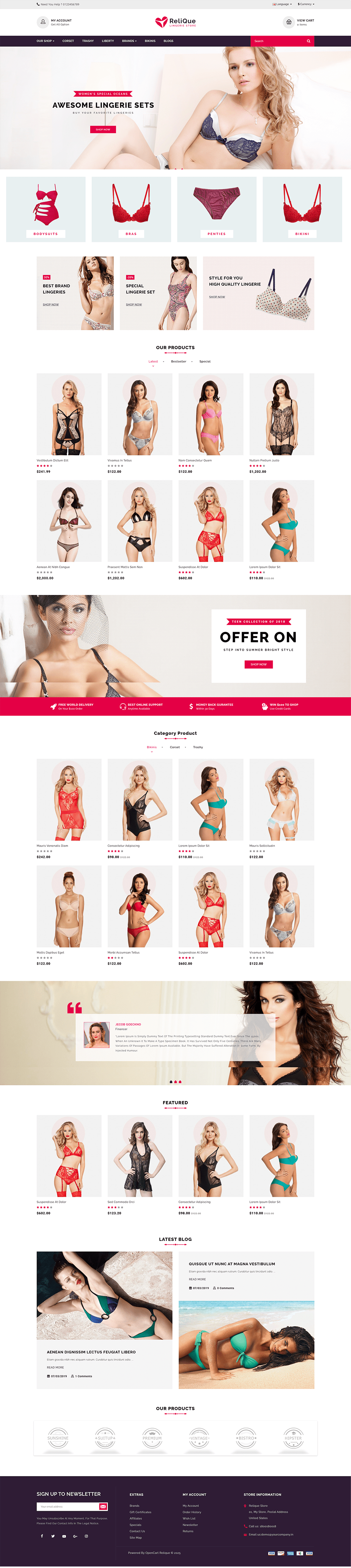 图片[1]-Relique内衣商店OpenCart模板 - LuLunet-LuLunet