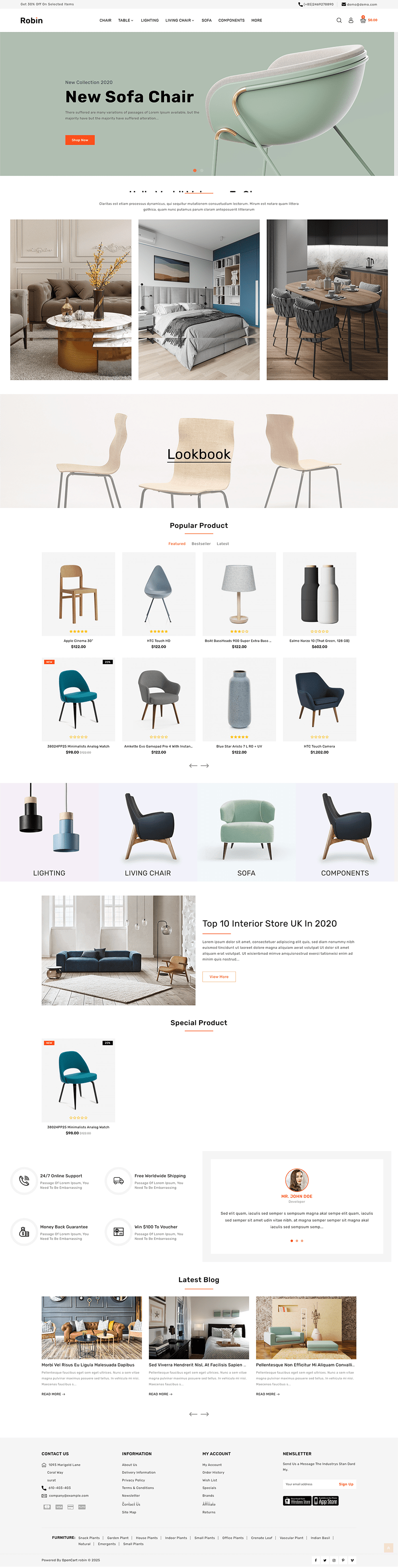 图片[1]-Robin-家具,电子商店OpenCart模板 - LuLunet-LuLunet