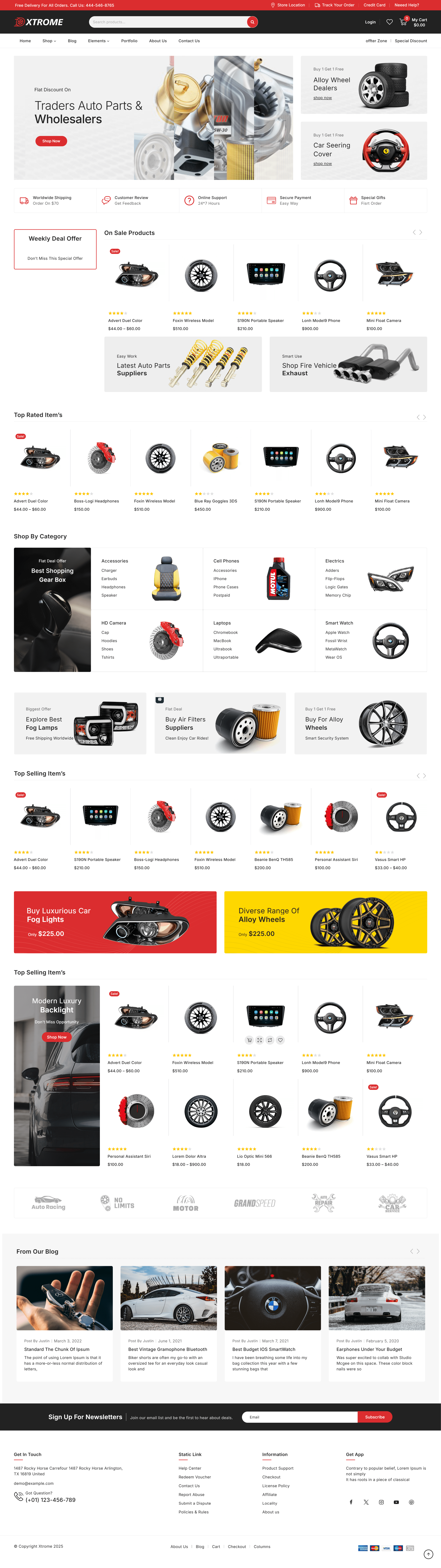 图片[1]-Xtrome-汽车和备件WooCommerce主题 - LuLunet-LuLunet