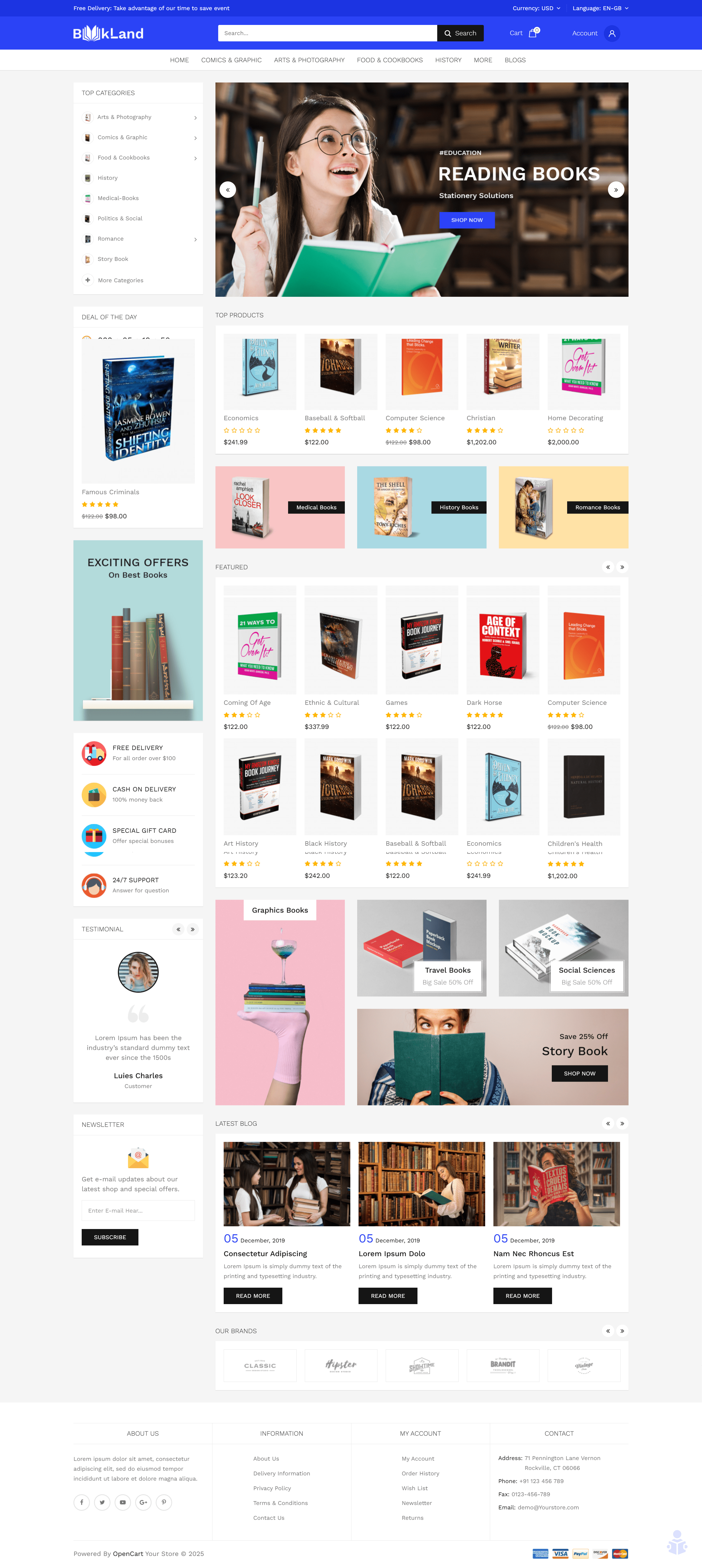 图片[1]-BookLand OpenCart模板 - LuLunet-LuLunet