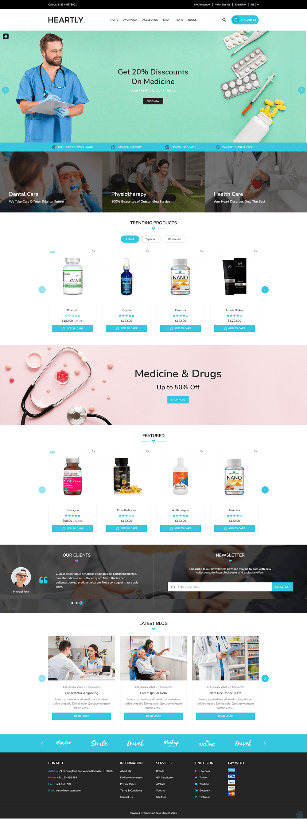 图片[1]-健康医疗药品OpenCart模板 - LuLunet-LuLunet