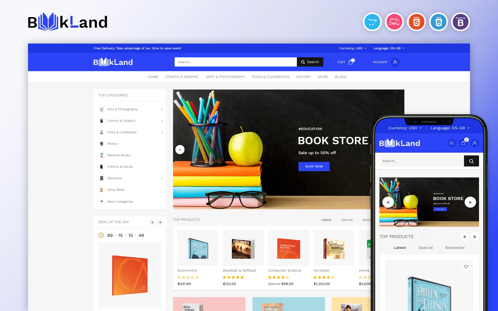 BookLand OpenCart模板 - LuLunet-LuLunet