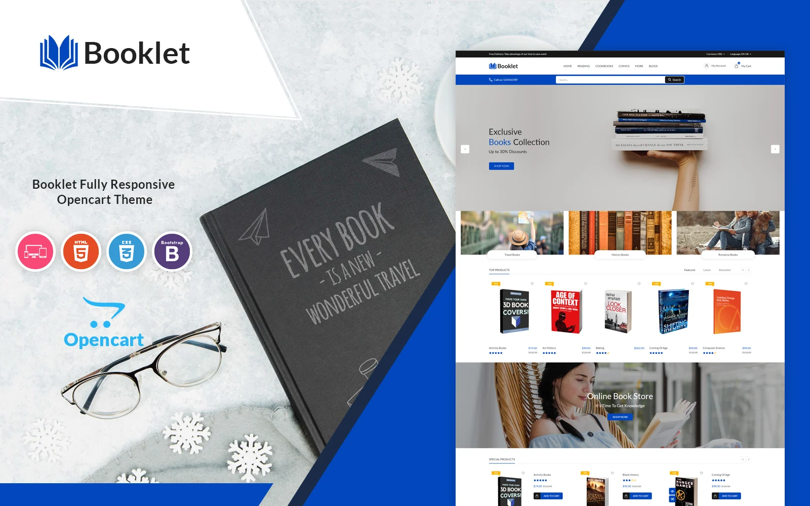 book-书籍响应式opencart主题 - LuLunet-LuLunet