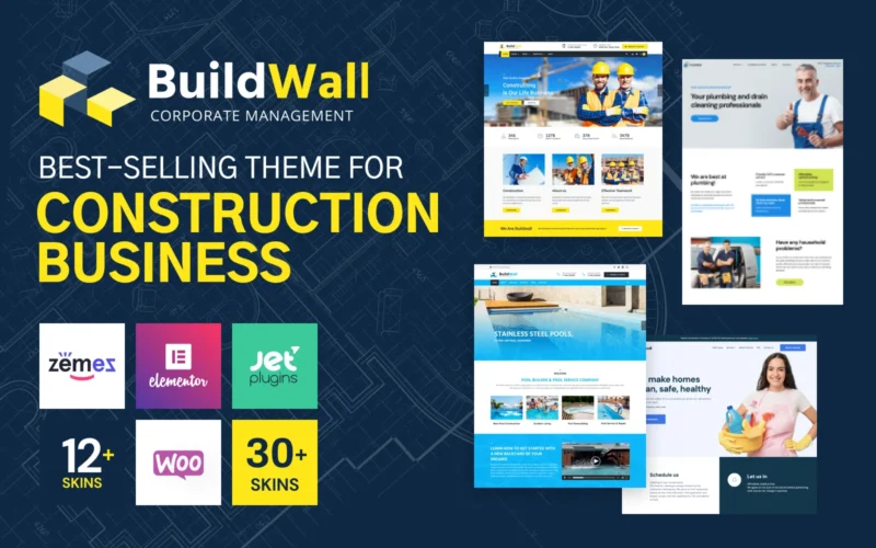 BuildWall-建筑公司多用途WordPress主题-LuLunet