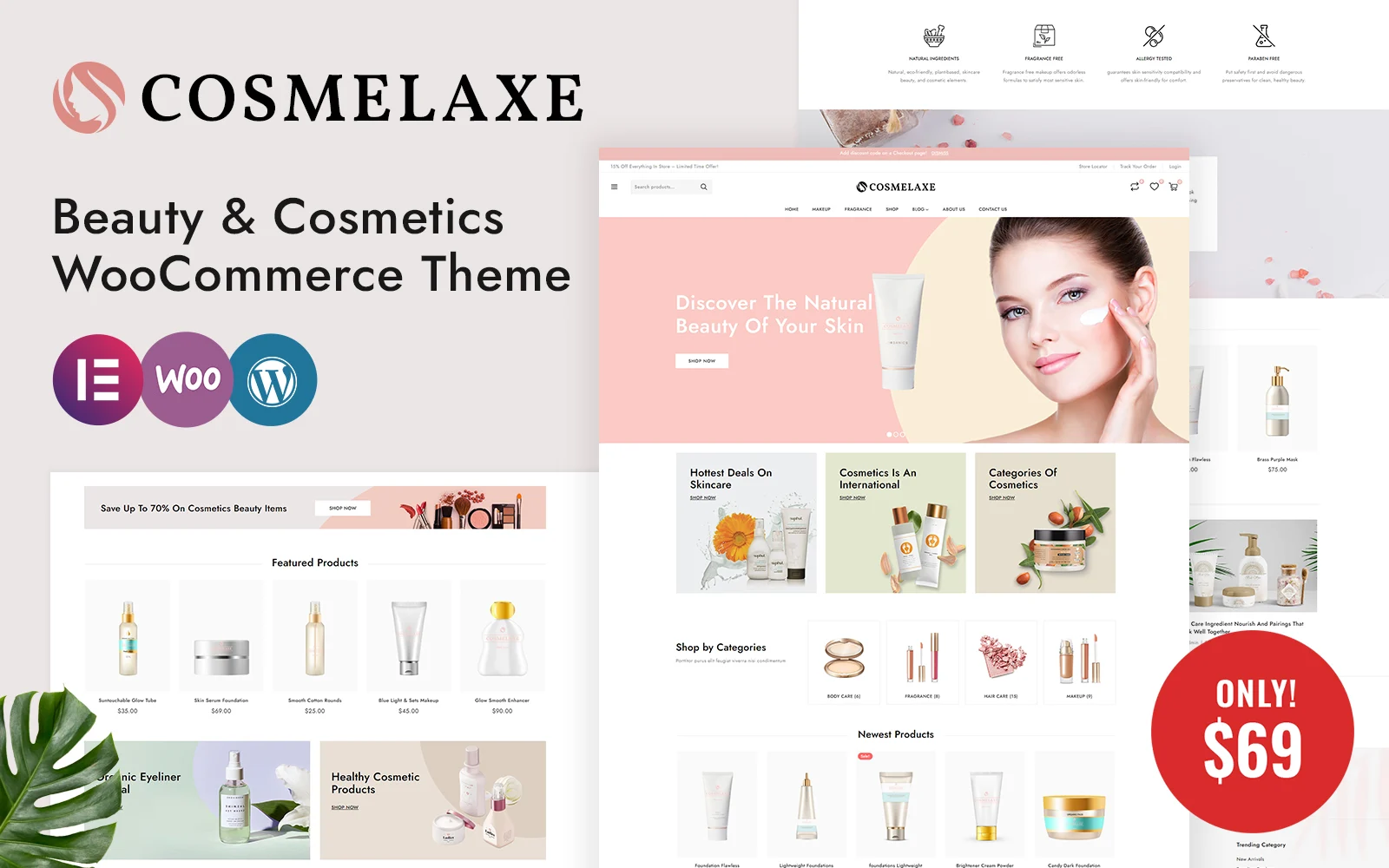 Cosmelaxe-美容化妆品商店WooCommerce主题 - LuLunet-LuLunet