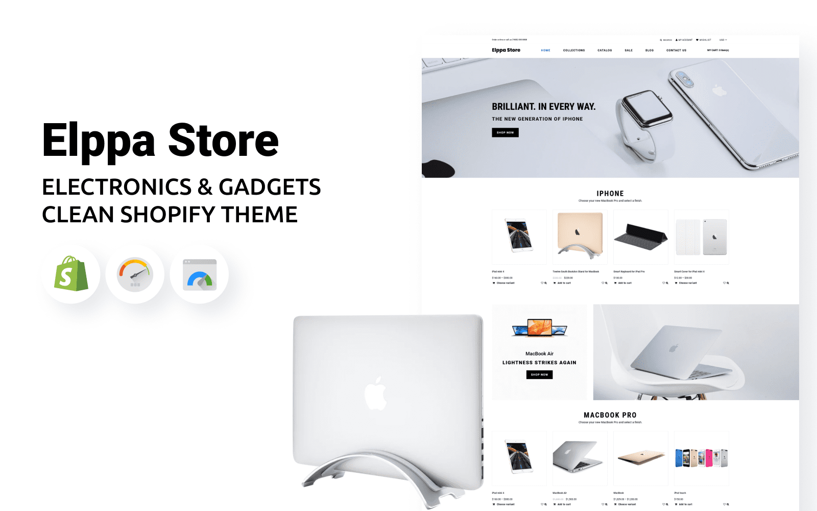 Eppla商店-电子产品和小工具清洁Shopify主题 - LuLunet-LuLunet