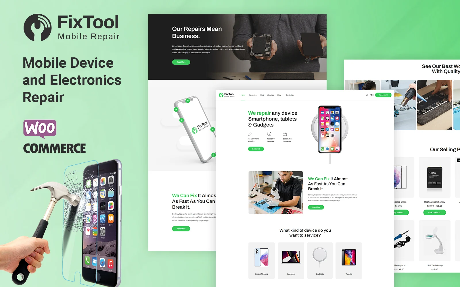 Fixtools-电子、移动和维修服务WooCommerce主题 - LuLunet-LuLunet