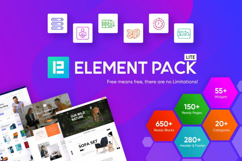 Element Pack v7.8.0  Elementor扩展插件-LuLunet