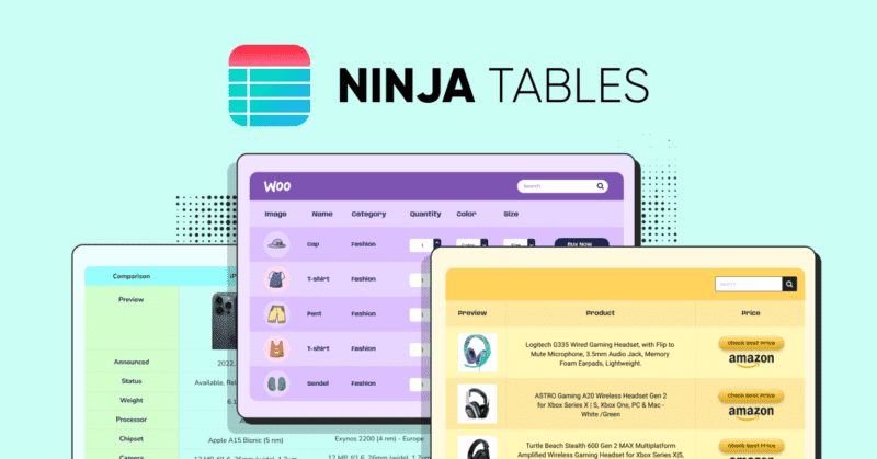 Ninja Tables Pro v5.0.7   Wordpress自定义数据图表插件-LuLunet