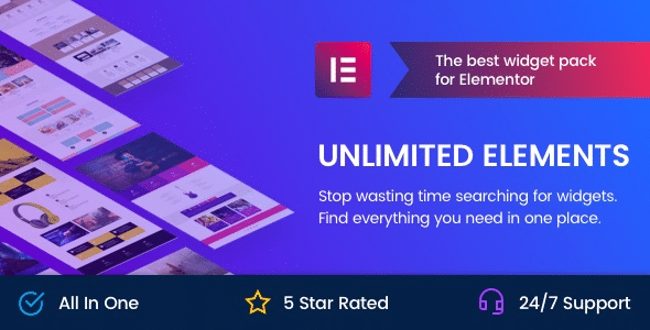 Unlimited Elements for Elementor Pro v1.5.102 扩展插件 - LuLunet-LuLunet