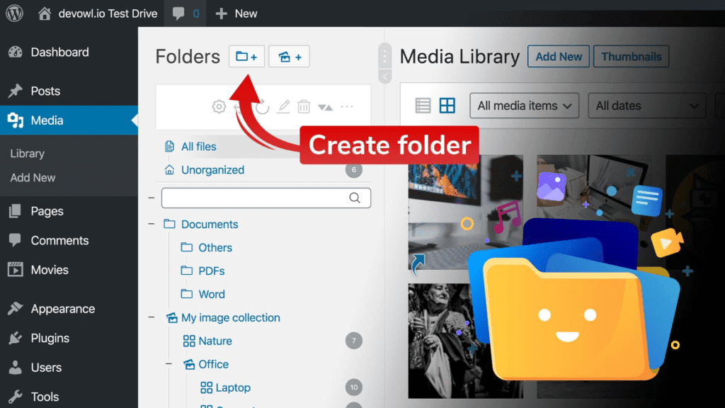 图片[1]-WP Media Folder v5.8.5 Wordpress媒体文件夹管理插件 - LuLunet-LuLunet