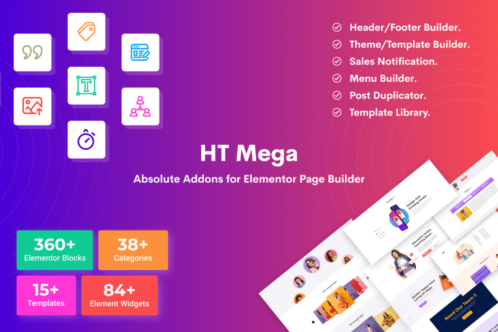 图片[1]-HT Mega Pro v1.8.5  Elementor扩展插件 - LuLunet-LuLunet