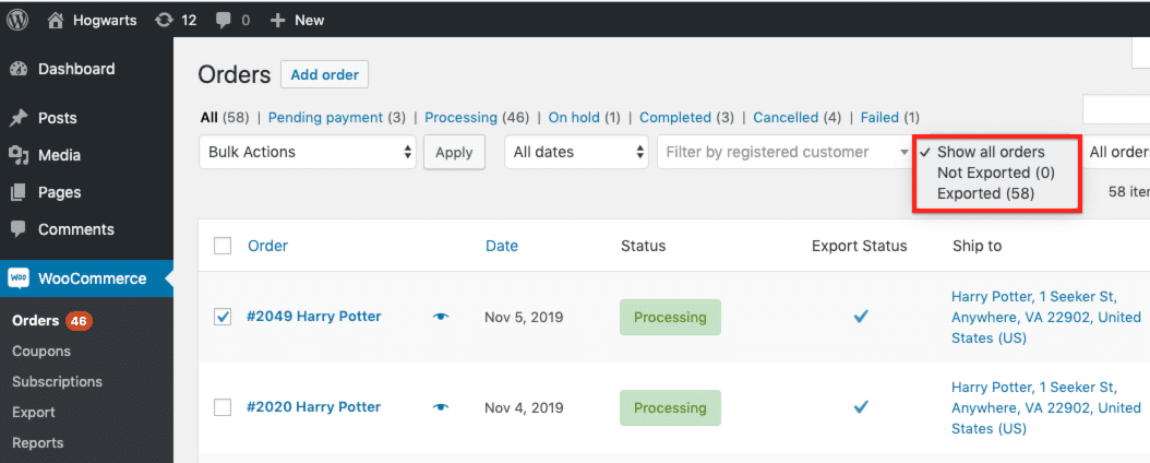 WooCommerce Export Orders v5.5.1 Woo客户/订单/优惠券导出插件 数据导出导入插件 - LuLunet-LuLunet