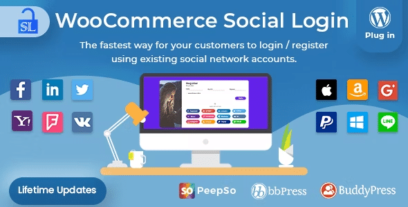 图片[1]-WooCommerce Social Login v2.15.1 Woo社交媒体登录插件 twittwe facebook yahoo apple google等社交登陆 - LuLunet-LuLunet