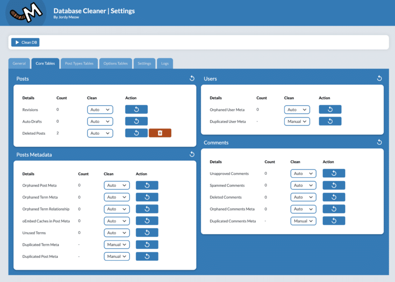 图片[3]-Database Cleaner Pro v1.0.5 Wordpress数据库清理插件 数据库优化 - LuLunet-LuLunet