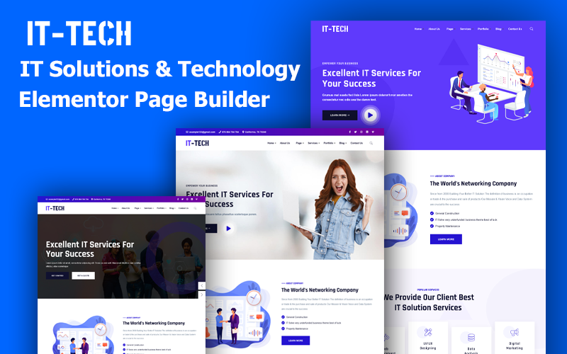 ItTech-IT解决方案、技术和多用途WordPress主题 - LuLunet-LuLunet