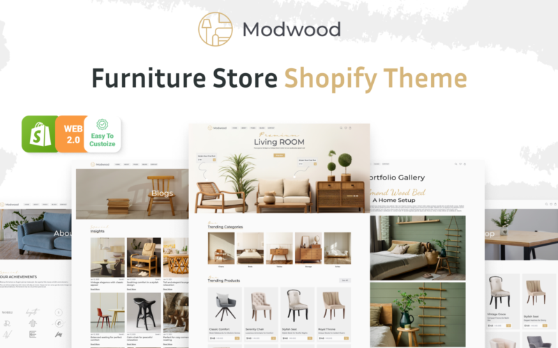 Modwood-家具和家居装饰店Shopify主题-LuLunet