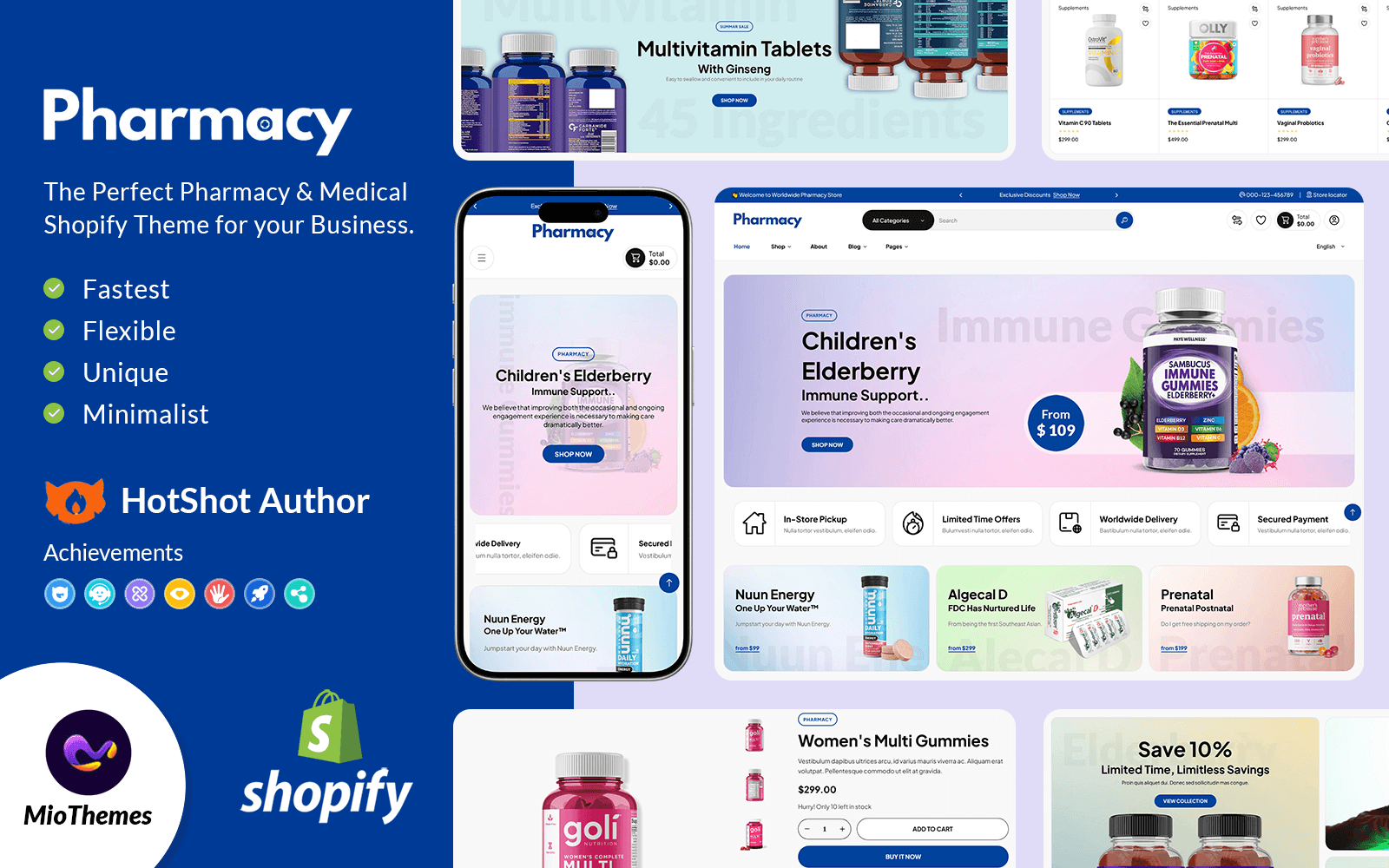 药房-医疗和诊所Shopify 2.0主题Shopify主题 - LuLunet-LuLunet