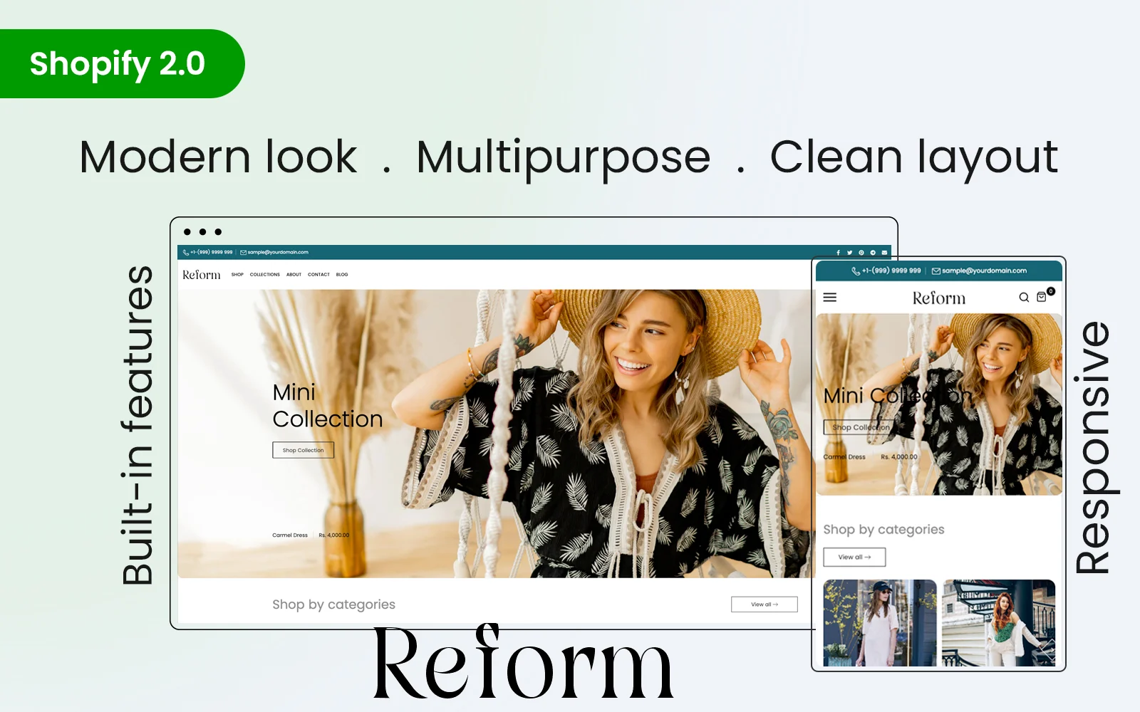Reform-最佳服装Sopify主题Shopify主题 - LuLunet-LuLunet