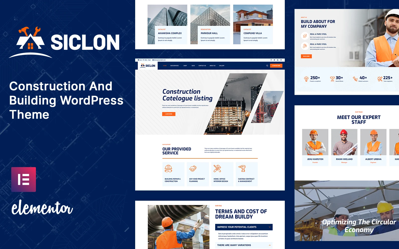 Siclon建筑、室内设计、工业和建筑WordPress主题 - LuLunet-LuLunet