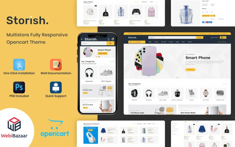 Storish-多用途响应式OpenCart主题OpenCart模板-LuLunet