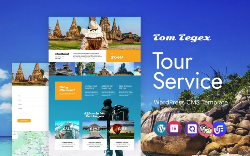 Tom Tegex-旅游和旅行社WordPress元素主题WordPress主题-LuLunet