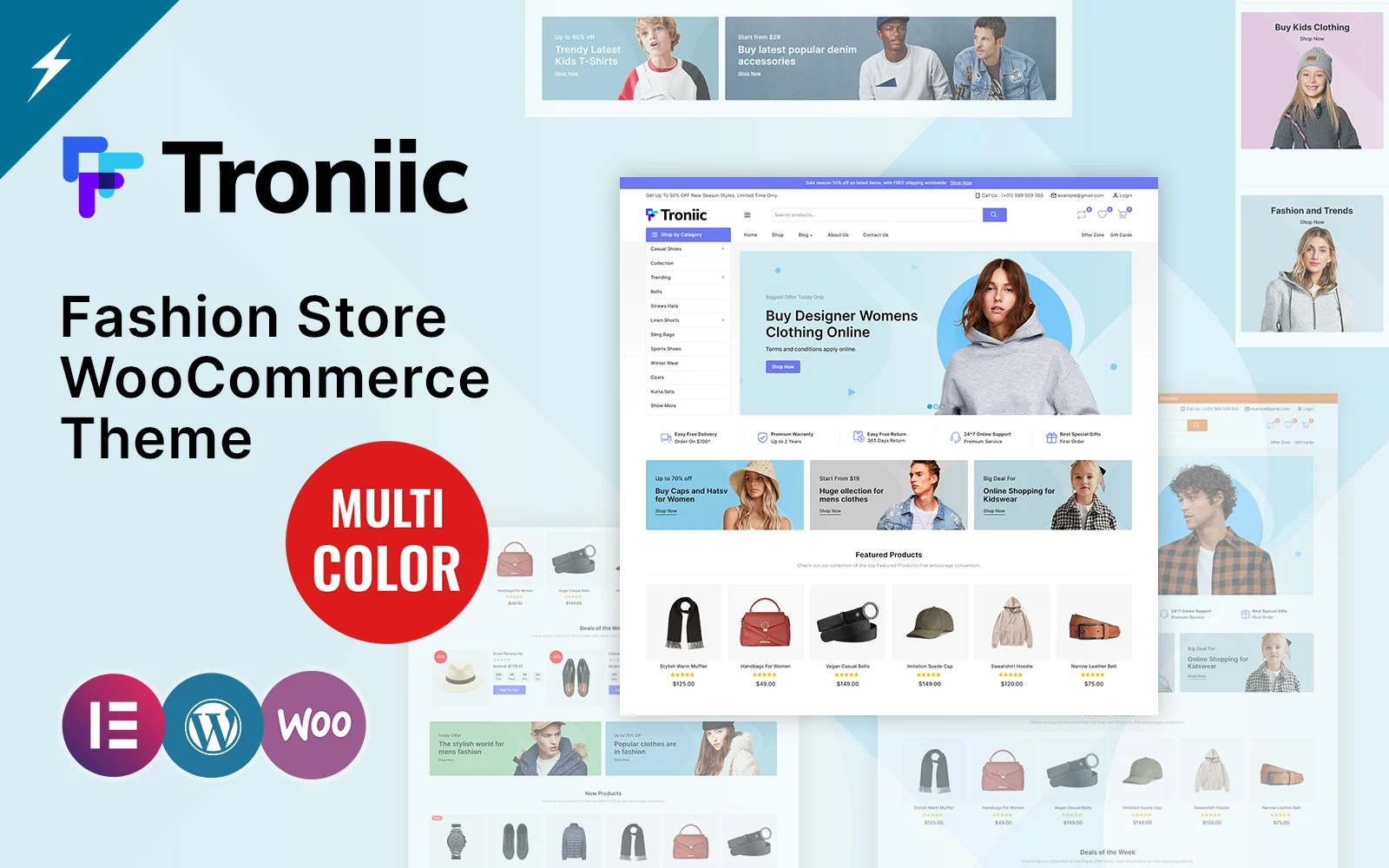 Troniic 时尚服装店 WooCommerce 主题