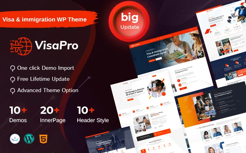 VisaPro-移民和签证咨询WordPress主题 - LuLunet-LuLunet