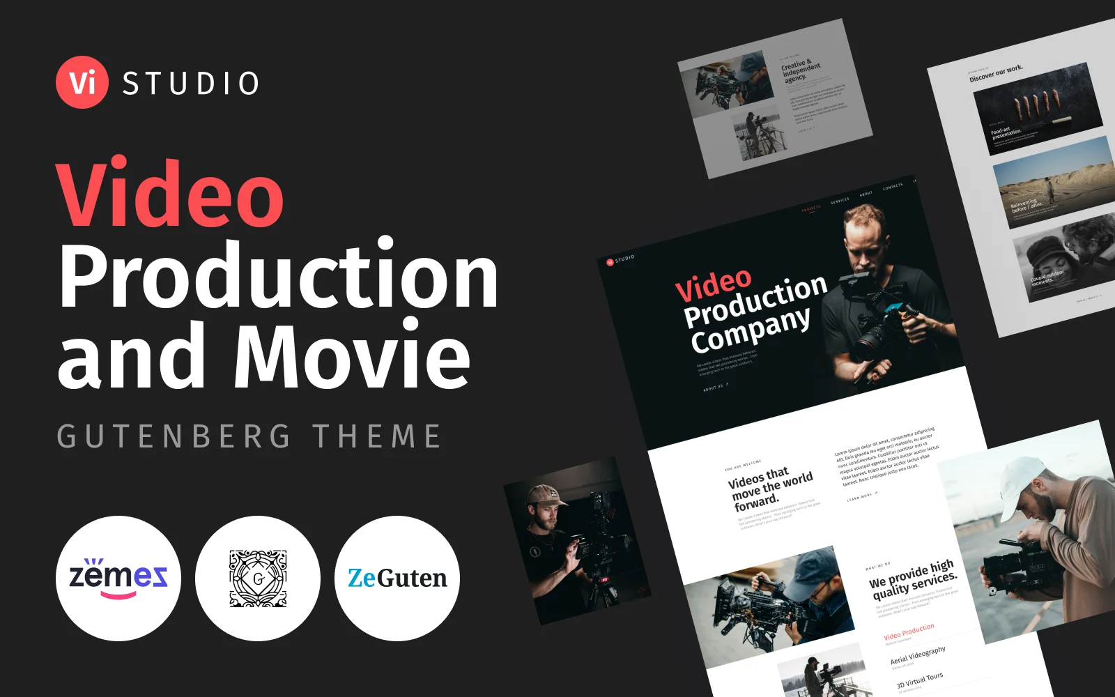 Vistudio-视频制作和电影WordPress主题 - LuLunet-LuLunet