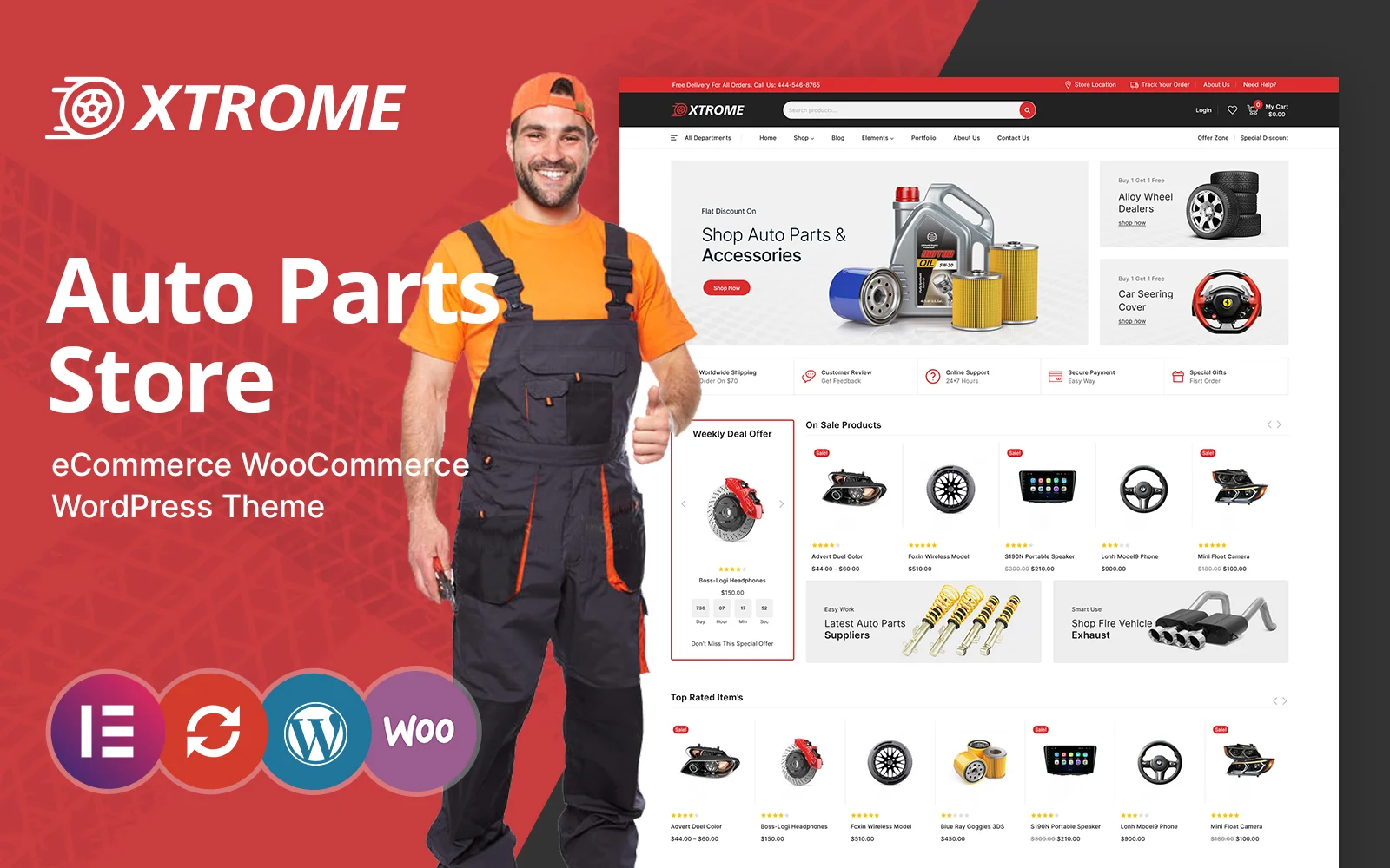 Xtrome-汽车和备件WooCommerce主题 - LuLunet-LuLunet
