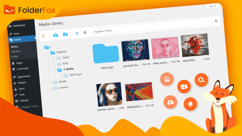 Folder Fox：WordPress 媒体库管理神器 | 轻松整理海量媒体文件   - 提升工作效率-LuLunet