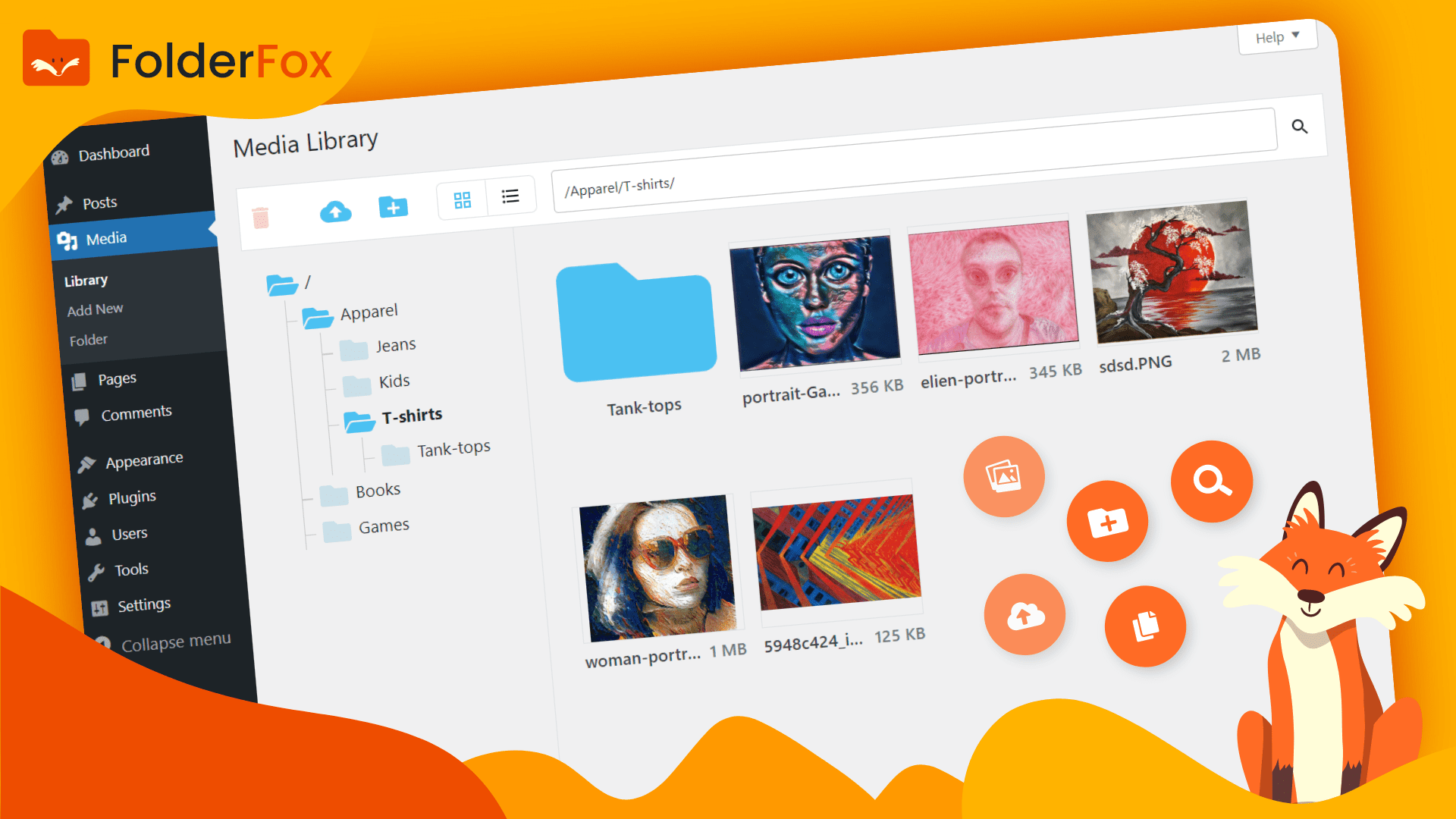 Folder Fox：WordPress 媒体库管理神器 | 轻松整理海量媒体文件  - 提升工作效率 - LuLunet-LuLunet