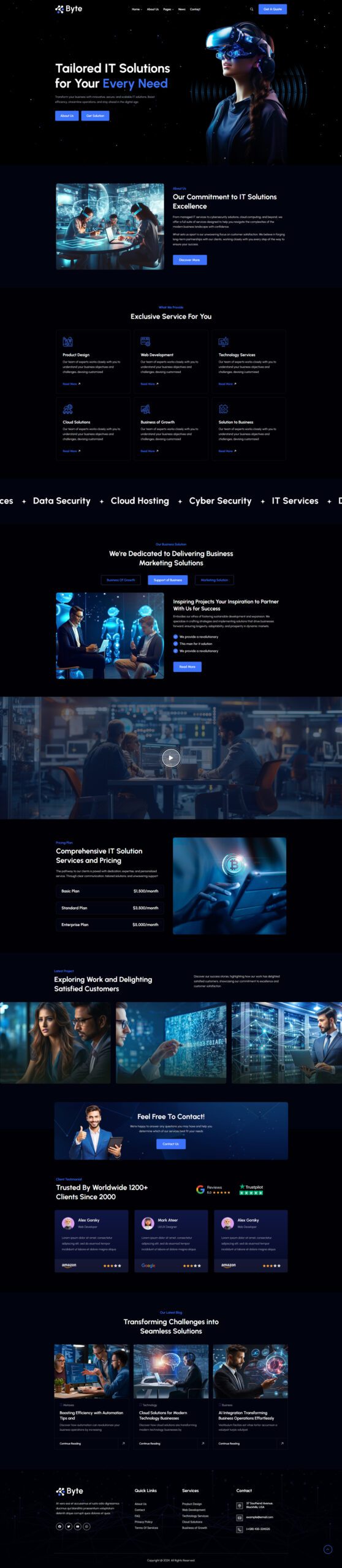 图片[1]-Byte - 商业服务与 IT 公司 WordPress 主题 - LuLunet-LuLunet
