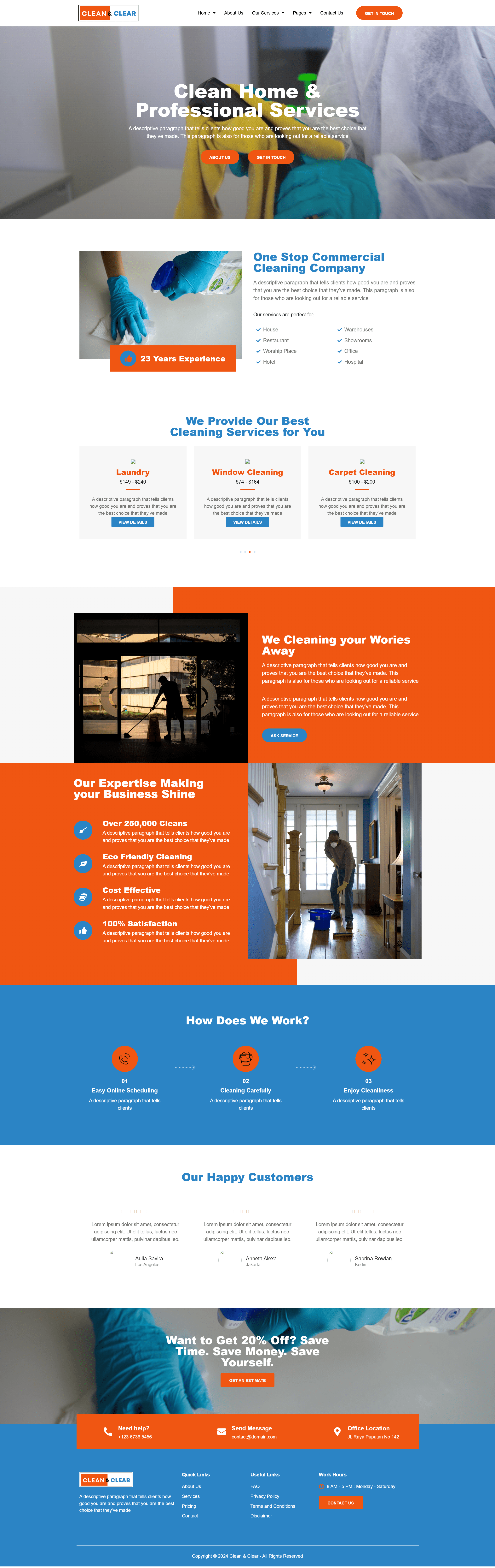 图片[1]-Clean & Clear - 房间清理主题Free Home Cleaning WordPress Theme - LuLunet-LuLunet