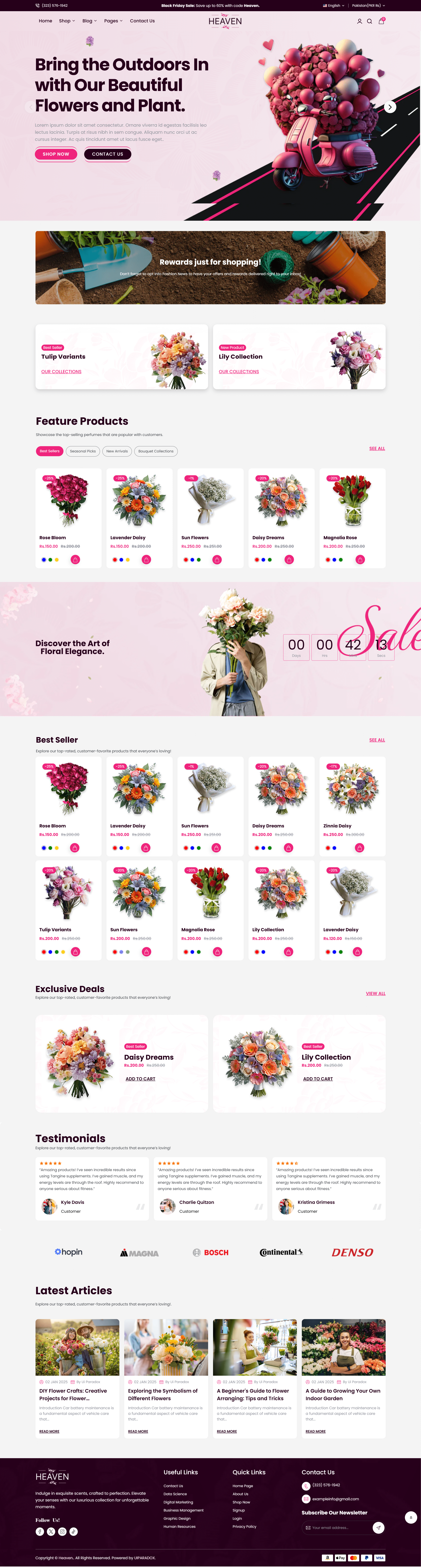 图片[1]-Heaven - 花店主题 Flower Bouquet and Boutique Gift Shopify Theme - LuLunet-LuLunet