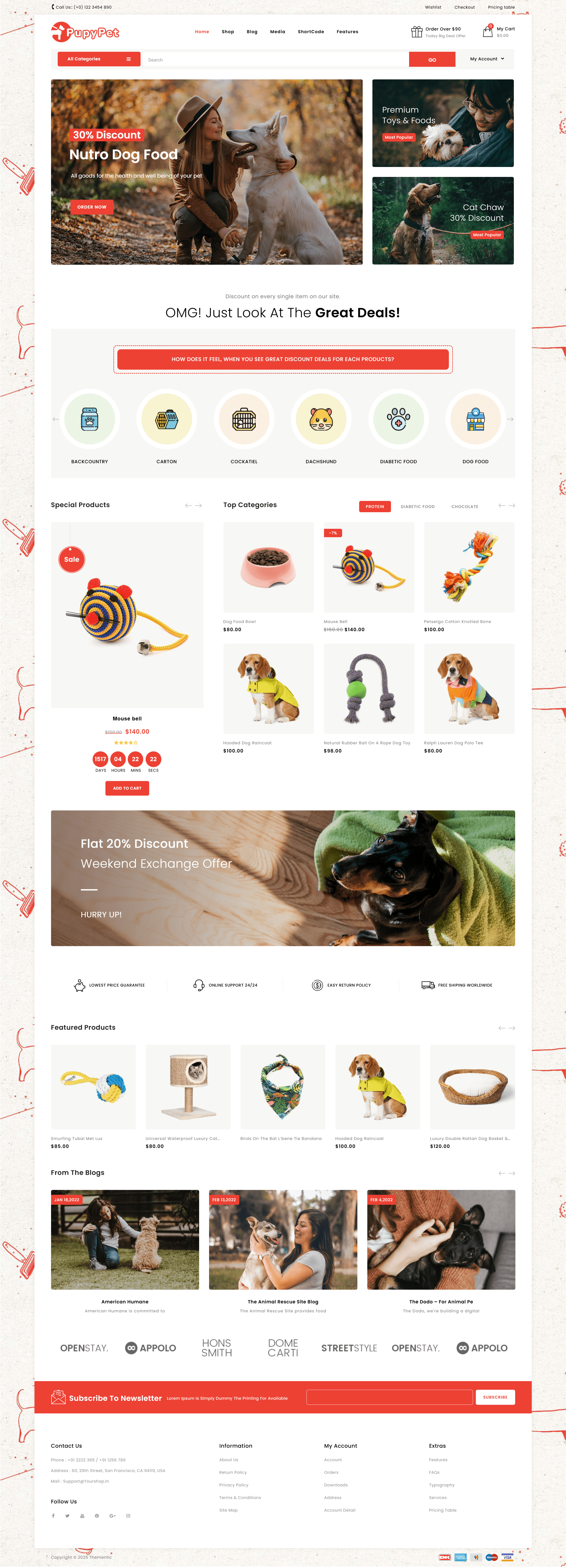 图片[2]-Pupypet 宠物店和宠物配件，WooCommerce主题，WooCommerce主题 - LuLunet-LuLunet