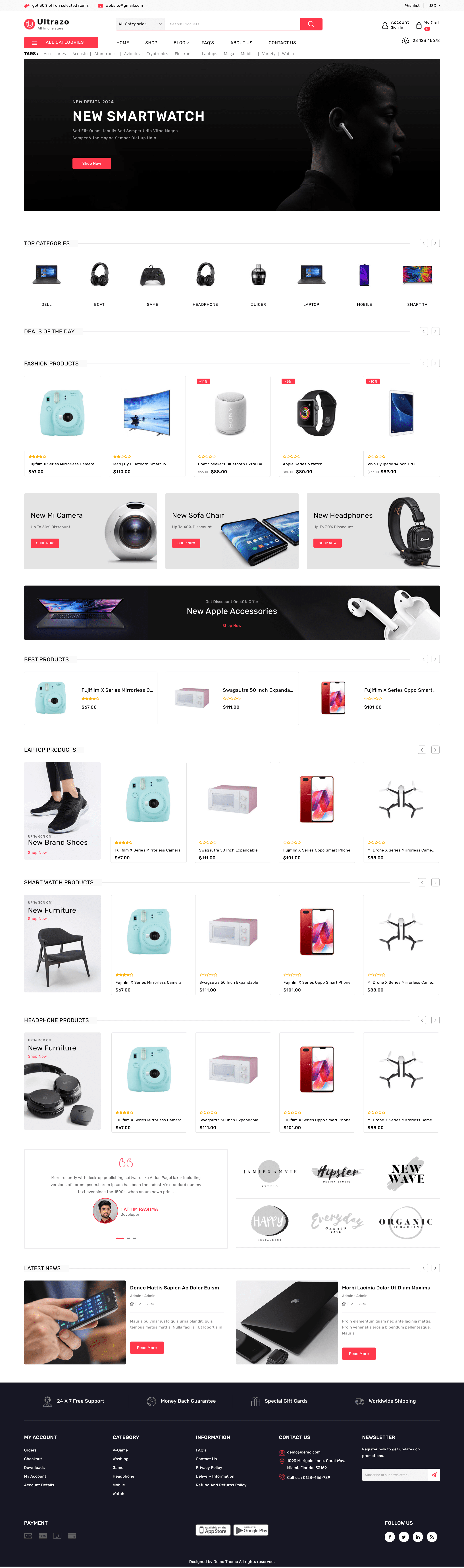 图片[1]-Ultrazo - Multipurpose Modular WordPress Elementor Theme WooCommerce Theme 多用途主题 - LuLunet-LuLunet