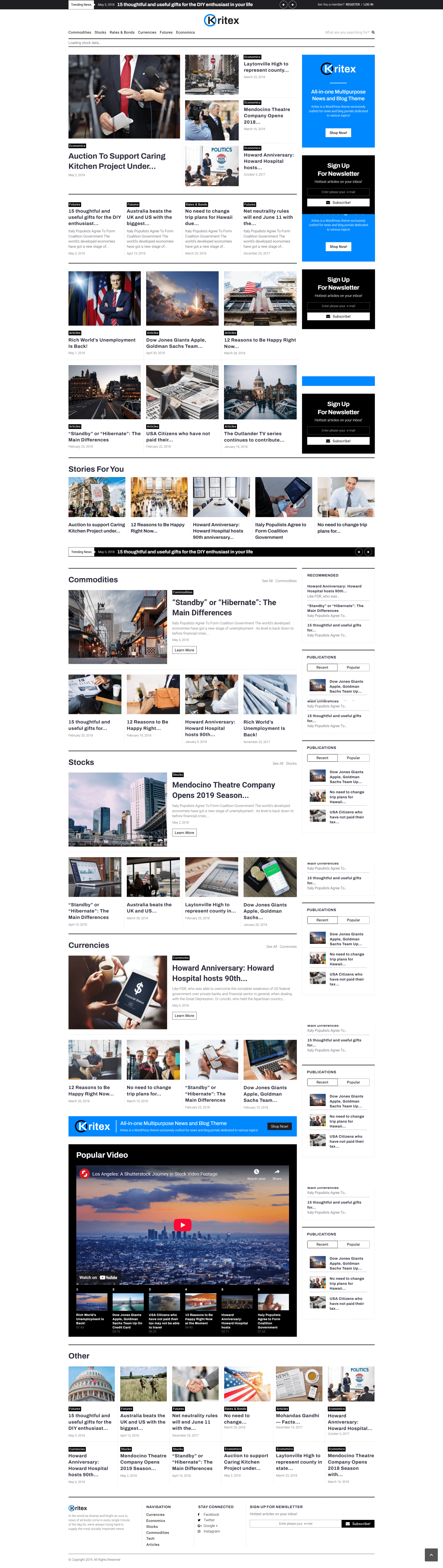 图片[1]-Kritex - 现代合作博客主题 适配新闻博客栏目Corporate News Blog Modern WordPress Elementor Theme - LuLunet-LuLunet