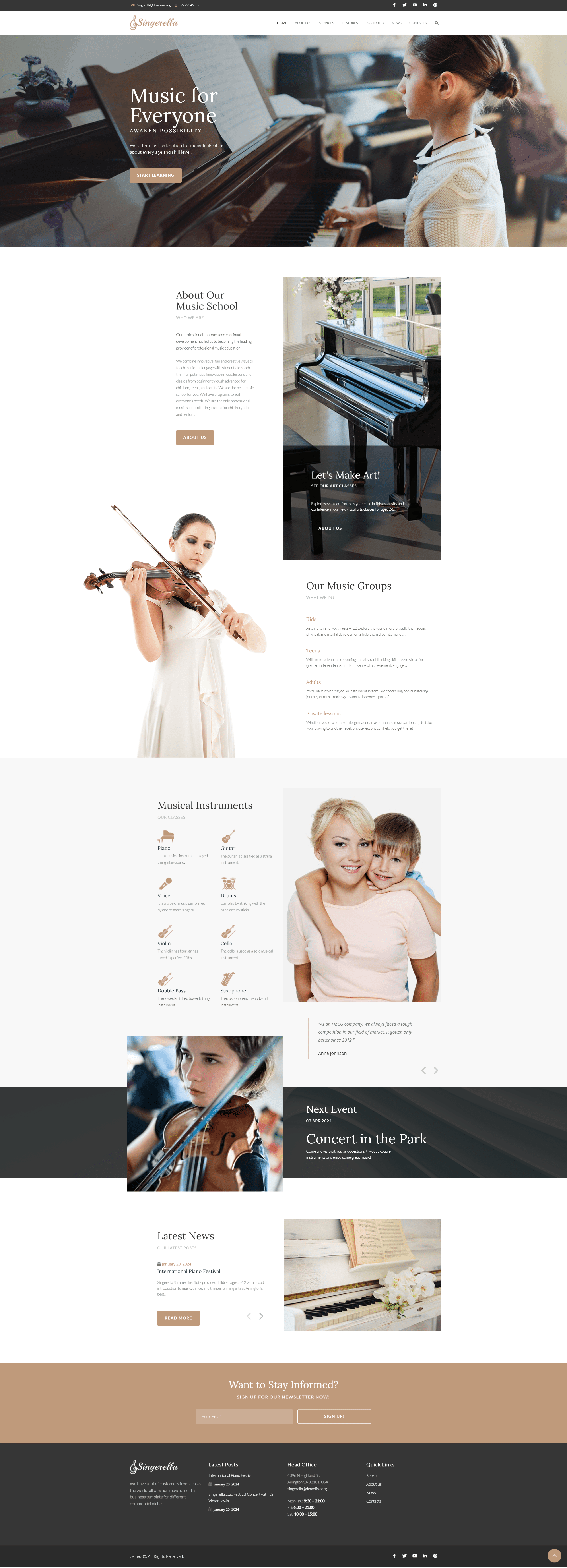 图片[1]-Singerella - Music School WordPress Theme 音乐学校 - LuLunet-LuLunet