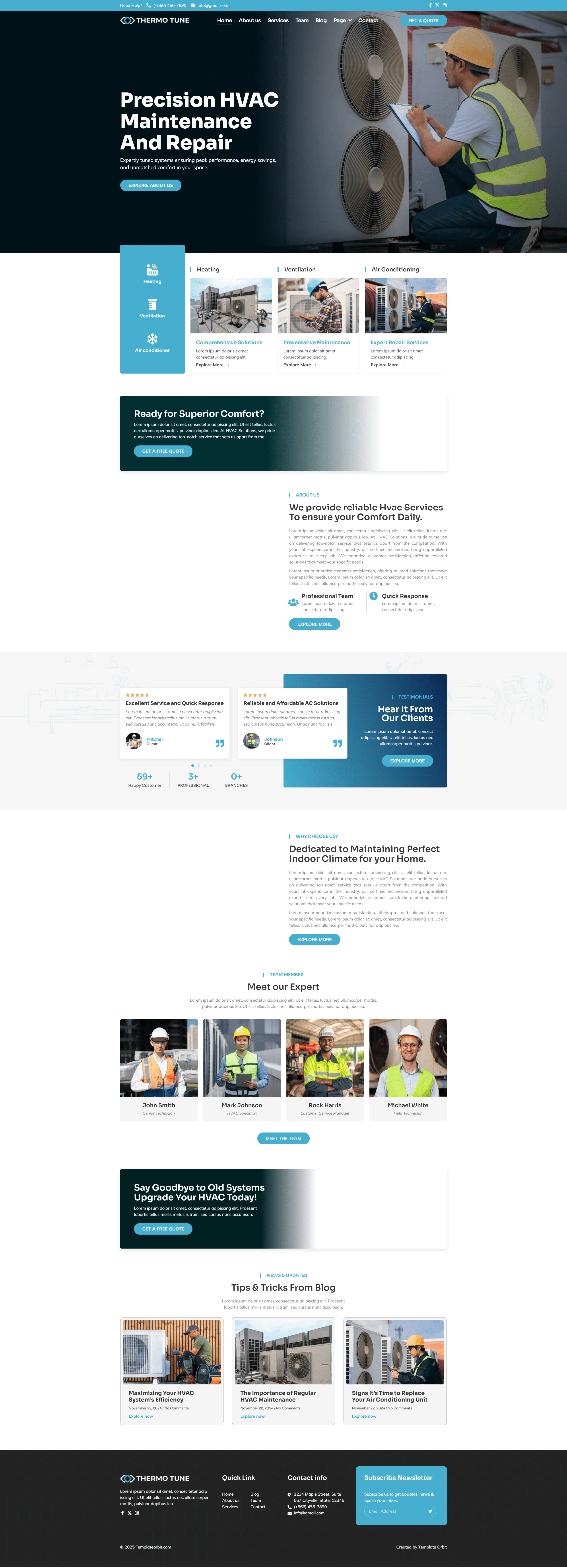 图片[1]-ThermoTune-AC修复元件模板套件 维修空调主题 wordpress elementor kit - LuLunet-LuLunet