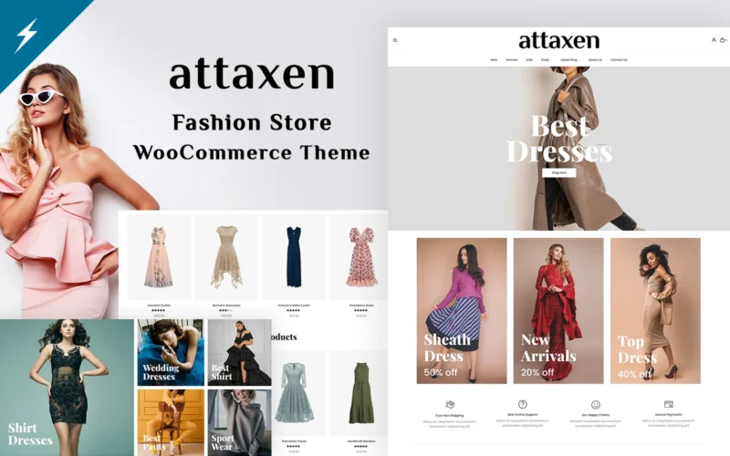 attaxen-时装和服装店WooCommerce主题-LuLunet