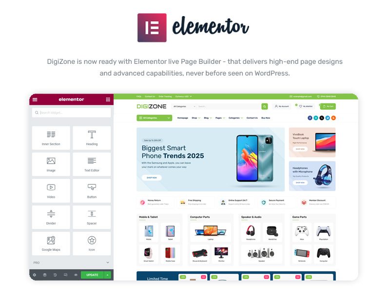 图片[1]-DigiZone 中文名称： 数码空间  WooCommerce WordPress Theme - LuLunet-LuLunet