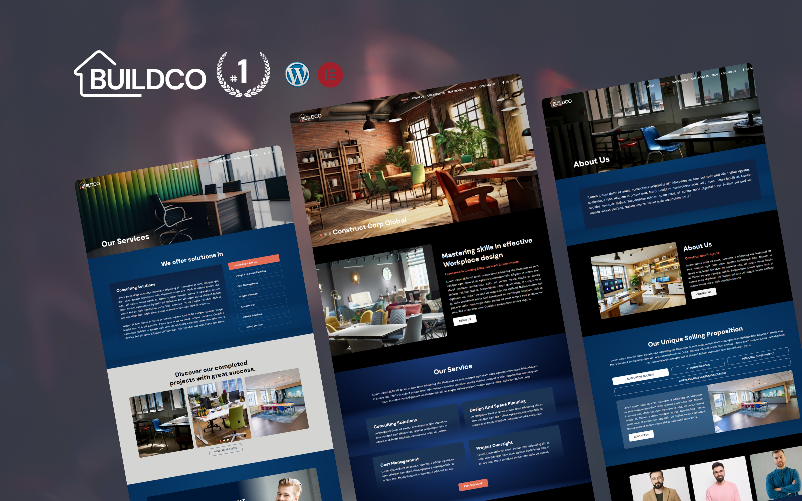 BuildCo-建筑套件，建筑，Wordpress， Elementor Kit - LuLunet-LuLunet