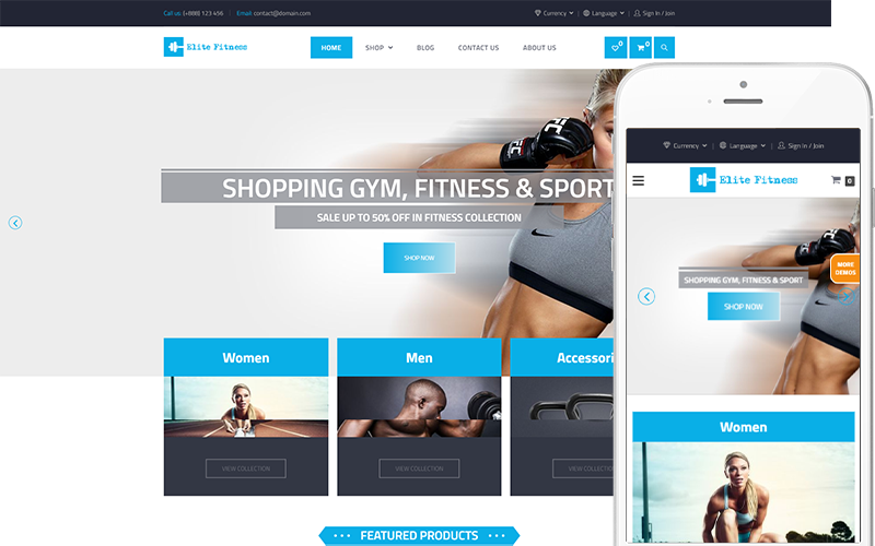 精英健身-健身器材主题WooCommerce主题 - LuLunet-LuLunet