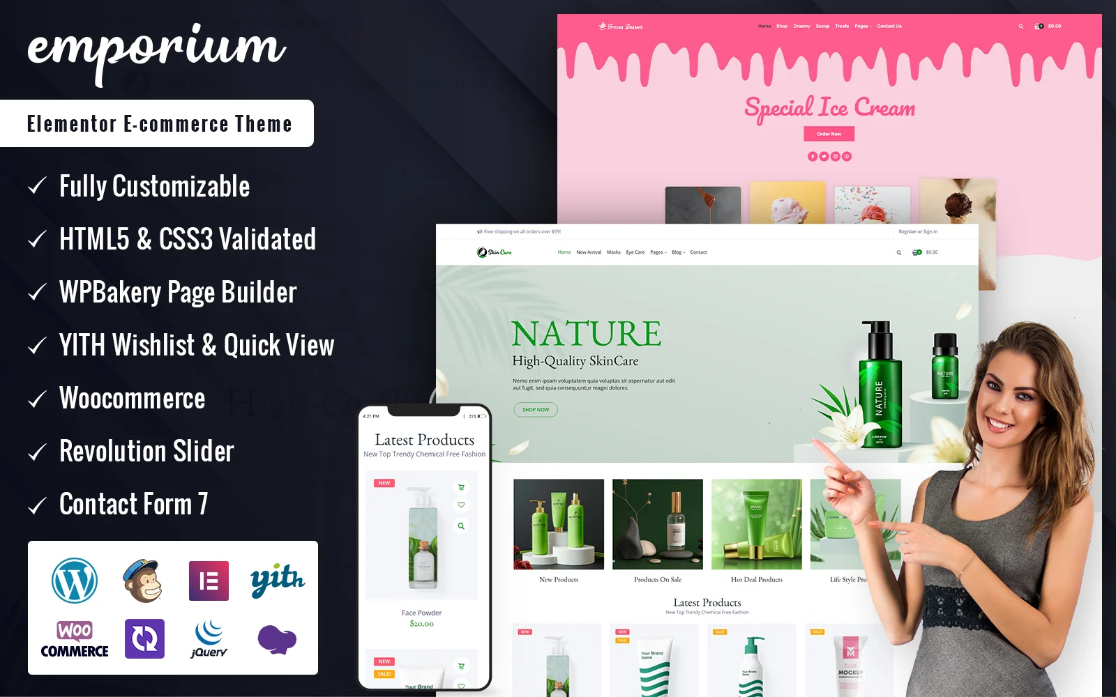 Emporium-在线零售店Elementor WooCommerce主题WooCommerce主题 - LuLunet-LuLunet
