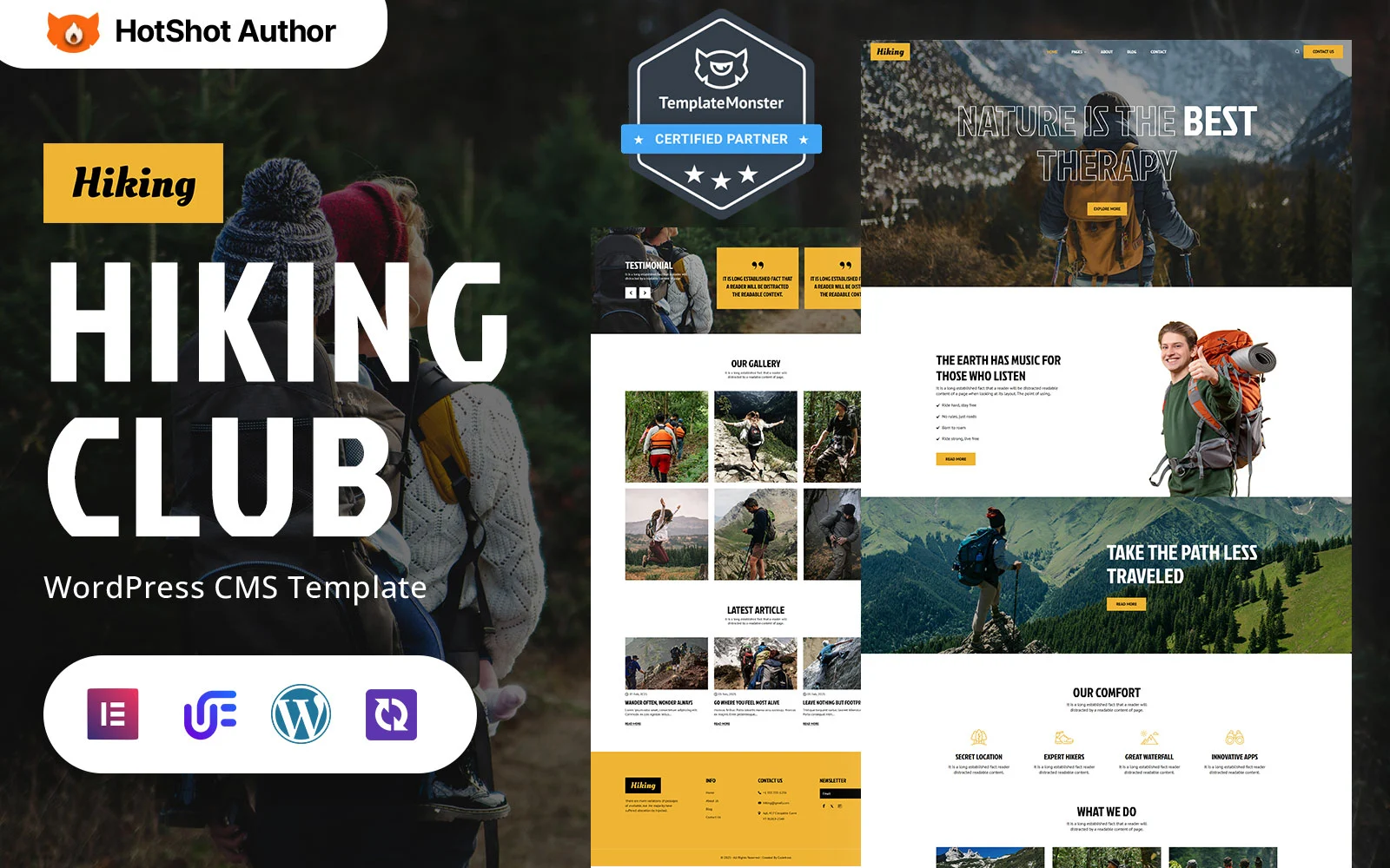 hiking 徒步 - 远足和登山旅行WordPress响应式主题WordPress主题 - LuLunet-LuLunet